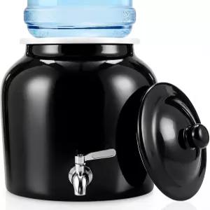 304개의 스테인리스 스틸 수도꼭지 밸브 및 뚜껑이 있는 필터치 세라믹 정수기 3~5갤런 저그 도자기 쿨러