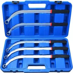 레인킨 5PCS 서펜타인 타이밍 벨트 렌치 제거 세트 텐셔너 풀리 공구 키트 13-19mm 12포인트 엔진 설치기