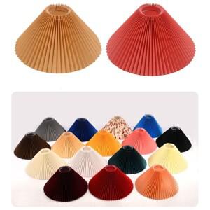 전등갓 호환 원단 테이블 램프 전등갓 플리츠 모던 플로어 커버 세탁  미니멀리스트 펜던트 홈 데코 샹들리