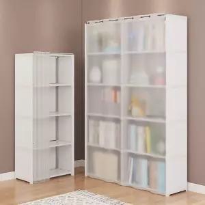 다용도 커튼 수납장 무타공 조립식 캐비넷 선반 책장