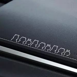 [RIZPICK]차량 뒷유리 스티커 화이트 포인트스티커 도어 주유구