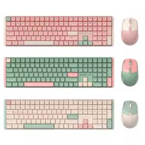사무용 게이밍 무선 배터리형 적축 무소음 기계식 키보드 마우스 세트 850W
