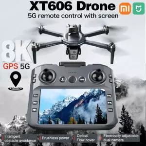 드론액세서리 샤오미 신형 XT606 GPS 드론 8K HD 전문가용 듀얼 카메라 5G WIFI FPV 장애물 회피 브러시리