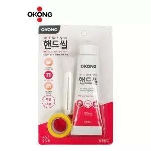오공 바이오 핸드씰 투명 욕실용실리콘 타일보수 보수용품 다용도