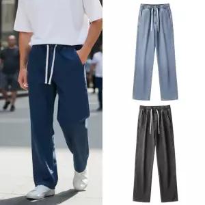 봄 여름 편한 고무줄 와이드 데님청바지 진청 블랙진 데님 팬츠