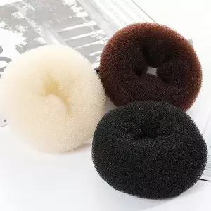 자국없는 똥머리 밴드 말랑폭신 올림머리 도넛 헤어끈 Zpz3+8ueS