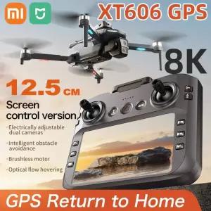 드론 샤오미 미지아 XT606 GPS 4K 전문가용 HD 듀얼 카메라 짐벌 360 ° 장애물 회피 브러시리스 RC 쿼드콥