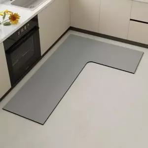 싱크대 매트 ㄱ자 주방 발판 카펫 세척 소프트 방수 논슬립 쿠션 부엌