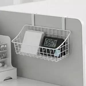 철제 수납 선반 다용도 간이 걸이형 파티션 수납 선반 사무용 사무실 바스켓 싱크대 문걸이 벽걸이 바구니