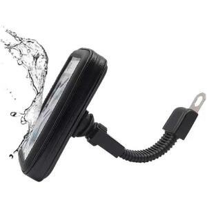 바이크 오토바이 범용 호환 휴대폰 거치대 방수 레인커버 카바 포함 360도 회전 ° 백미러 마운트  호환