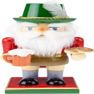 독일 산타 7인치 전통 나무 호두까기 인형 선반과 테이블을 위한 크리스마스 장식의 영리한 창조물