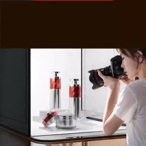 제품촬영 포토부스 사진 휴대용 상품 음식 박스 스튜디오 80cm(듀얼 라이트/화이트 라이트)