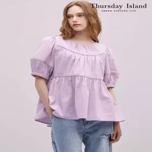 [써스데이아일랜드][Thursday Island] 2WAY 셔링 A라인 블라우스(T244MBL232W)