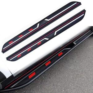 기아 쏘렌토 MQ4 2021-2026, 2PC 알루미늄 고정 사이드 스텝 | 드릴 볼트온 키트 없음 | DIY 프로젝트 SUV 레일 보드 액세서리 블랙(1세트)(XH)