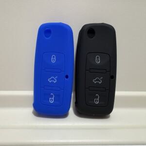 VW Passat Touran 폴로 골프 용 1Pcs 실리콘 키케이스 커버 Skoda 3 원격 좌석 Ibiza Leon Octavia