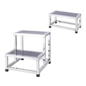 작업 발판 2단 스툴 캠핑용 논슬립 우마 보조 세차 간이계단 원목 스프레이 계단