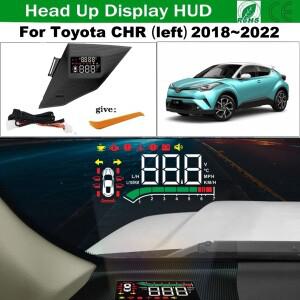 OEM 히든 HUD 헤드업 디스플레이 속도계, 앞유리 자동차 프로젝터 알람, 도요타 CHR 왼쪽 2018 ~