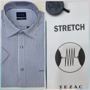 [예작]예작 슬림핏/스판/스트라이프/면혼방/반팔 YJEMBS258 BL_US_US