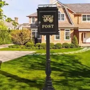 대형 우체통 스탠드 엔틱 주택용 펜션 철제 빈티지 우편함 클래식 포스트박스