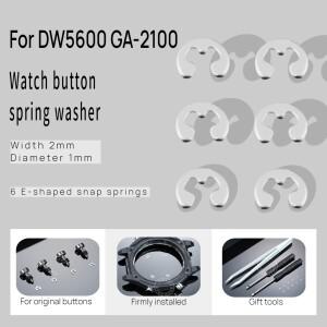 Casio DW5600 GA2100 시계 버튼 스프링 와셔 씰링 링 스테인레스 스틸 E 형 스냅 용 걸쇠 서 클립 리테이너