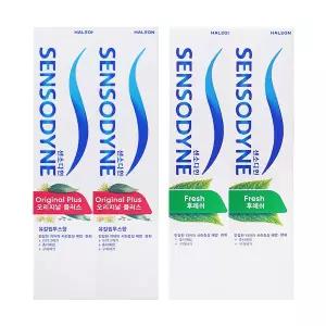 [메디안]센소다인 오리지널 플러스 민감성 치약 100g x2 + 후레쉬 민감성 치약 100g x2