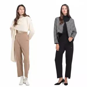 [무료배송] 이상봉에디션 코쿤 밴딩 폰테 팬츠