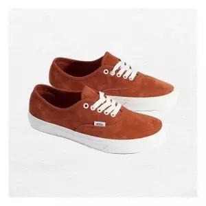 [반스]VN000D7YBTO 어센틱 피그 스웨이드 스니커즈 캔버스화 단화 레드 화이트 슬립온 VN000D7YBTO