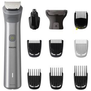 필립스 바디 트리머 올인원 키트 5000 시리즈 면도기(바디, 페이스, 헤어용 11인치) MG5930/15 메탈릭 그레이
