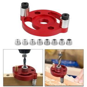 셀프 직선 드릴링 포지셔너 가이드 알루미늄 슬리브 10MM 드릴 목재 합금