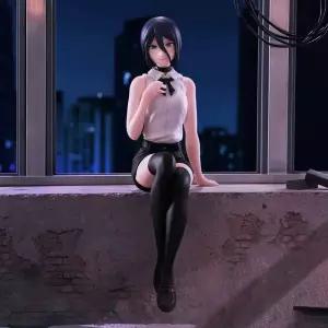 레제피규어 주술회전 재고 오리지널 푸류 누들 스토퍼 체인소 맨 레제 15cm 애니메이션 데스크탑 인형 피규