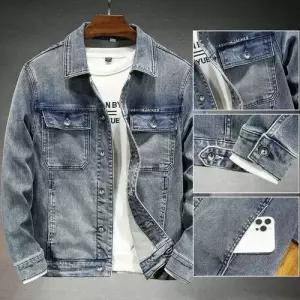 데님 봄 개성 남자청자켓 스타일남인테일러드자켓 청자켓 코트남워싱 ible1