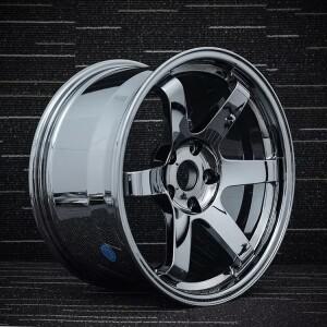 알루미늄 합금 승용차 휠 블랙 크롬 8J 5x120 19인치 TE37 스타일 새 제품