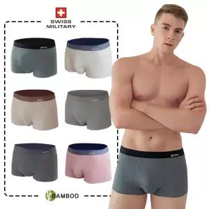 [스위스밀리터리]스위스밀리터리 뱀부 심리스 6장세트 무봉제 남자팬티 드로즈