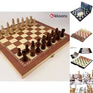 고급 자석 원목 체스판/게임/휴대용/두뇌/훈련/마그넷/서양/게임판/학교/체스/방과후/수업/저학년/가족