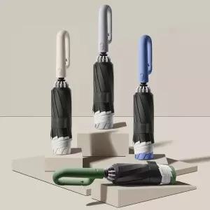 디자인 특허등록 거꾸로 카리비너 강한 10k 비바람 우산 강풍 자동 이중창살