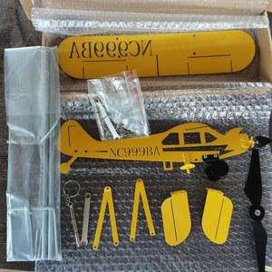 풍향계 파이퍼 J3 큐브 표시기 금속 비행기 방향 정원