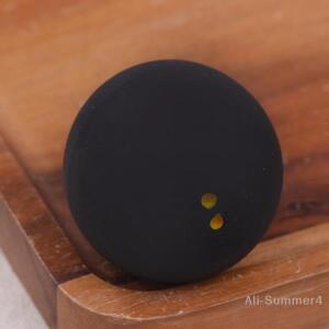 1개 더블 옐로우 포인트 스쿼시 공 고무 라켓 도트 공용 호환 스피드 트레이닝