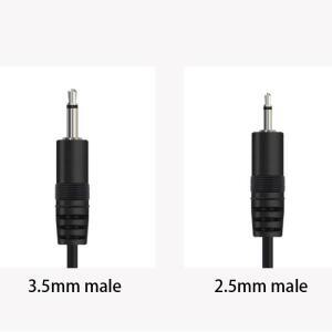 모노 오디오 수 암 커넥터 케이블 2 와이어 플러그 확장 DIY 수리 충전기 25cm D1 1개 5핀 2.5mm