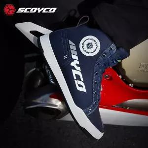 레저 바이크 오토바이 SCOYCO 라이딩 신발 캐주얼 통근 부츠 낙하 방지 사계절 착용