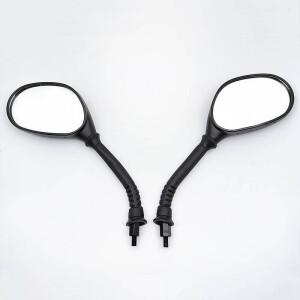 M8 1쌍 모토크로스 스쿠터 모페드 백미러 (혼다 호환 WH100 리드 SCV SCR ATV 더트 바이크용)