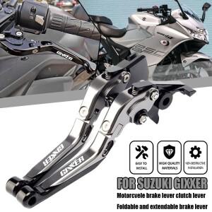 스즈키 호환 지크서 250 SF 150 125 2024 용 바이크 오토바이 조절식 브레이크 클러치 레버 핸들 그립