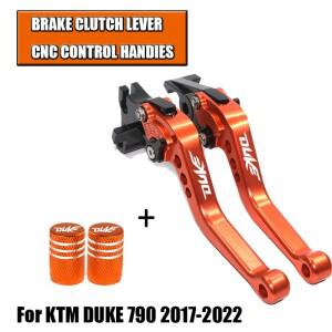 DUKE 790 - 바이크 오토바이 CNC 액세서리 숏 브레이크 클러치 레버 조절 식 핸들 세트