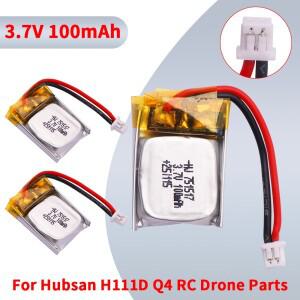 3.7V 751517 100mah 리포 배터리 FQ777-124 (허브산 Q4 H111용) Wltoys V272 RC 쿼드콥터 드론 예비 부품