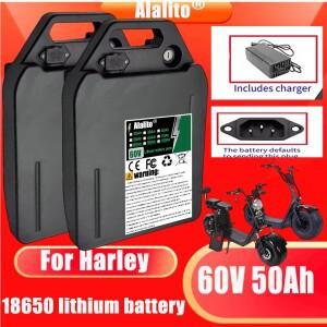 항공 운송 시티코코 배터리 60V 20AH-100AH 할리 바이크 오토바이 방수 리튬 충전식 내장 40AHBMS
