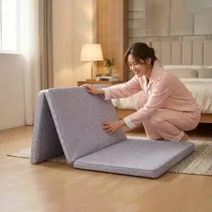 3단접이식 양면매트리스 토퍼 수면바닥 커버 국내제작