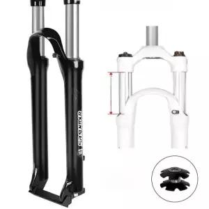 산악 자전거 포크 초경량 서스펜션 프론트 쇼바 오일 알루미늄 에어샥 사이클링