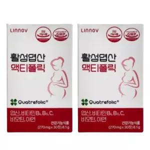 활성엽산 액티폴릭 270mg 30정 / 2개 임신준비 여성 임산부
