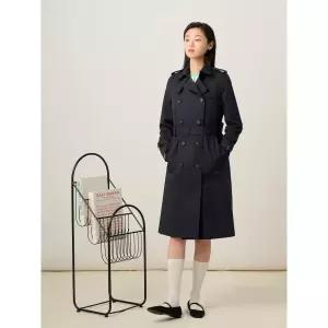 빈폴레이디스 Eential 롱 트렌치 코트 - 네이비 BF5TE01R