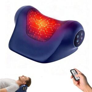 열 목 및 어깨 이완기가 포함된 킨트리아 마사지기 를 위한 경추 정렬 3가지 모드 3 in 1 무선 전기 블루