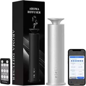 워터리스 머신 향기 에어 가정용 에센셜 오일 스튜디오 대형 룸 앱 리모컨 용량 3.5 고대 실버용 1800피트